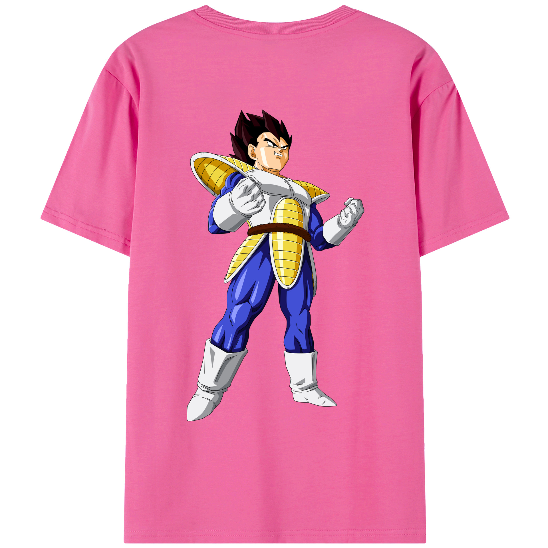 （画像用） ドラゴンボール ベジータ四世（Bejīta Yonsei）DRAGON BALL Vegeta IV レディース半袖Tシャツ(バックプリント)